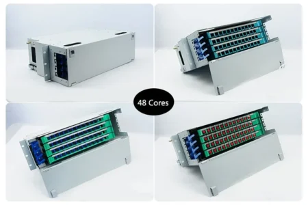 Fiber Optical Distribution Frame ODF Rack mount and Enclosure 12 24 48 96 144 288 core ports ODF
