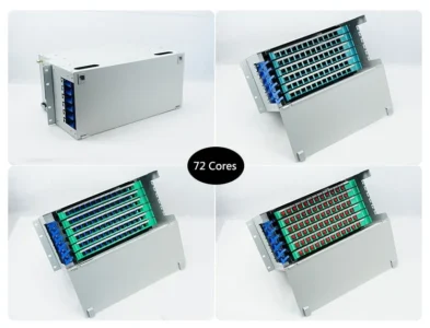 Fiber Optical Distribution Frame ODF Rack mount and Enclosure 12 24 48 96 144 288 core ports ODF