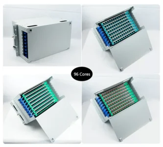 Fiber Optical Distribution Frame ODF Rack mount and Enclosure 12 24 48 96 144 288 core ports ODF