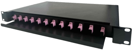 12 Ports OM4 Fiber Optic Patch Panel