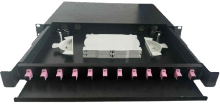 12 Ports OM4 Fiber Optic Patch Panel