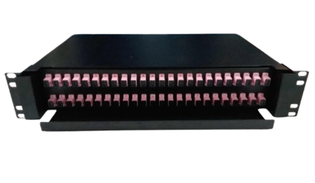 48 Ports OM4 Fiber Optic Patch Panel