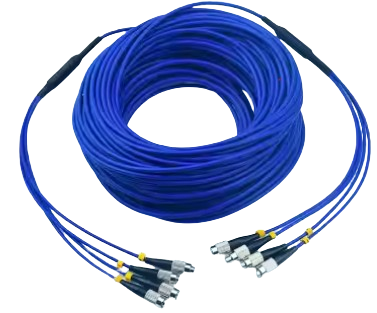 G657a2 LSZH/PVC Jacket Armoured Fibre Optic Cable Duplex Fiber Optic Patch Cord LC LC