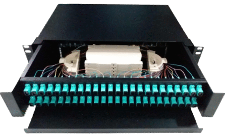 48 Ports OM3 Fiber Optic Patch Panel