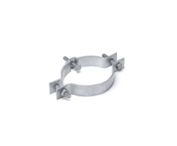 Circular Pole Clamp, hot dipped galvanized, CA type 5-7" diameter