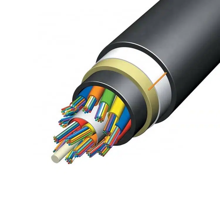 Outdoor 12 24 32 48 72 96 144 Core ADSS Cable G652D Fiber Optic Cable