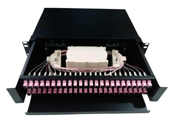 48 Ports OM4 Fiber Optic Patch Panel