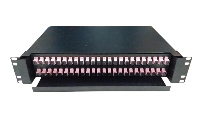 48 Ports OM4 Fiber Optic Patch Panel
