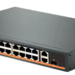 CCTV OEM Cheap 16 Ports 100Mbps PoE Network Switch with Gigabit Uplink and SFP Port (POE1621HR-2)