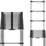 Multifunction Telescopic Ladder with Connect Hinge