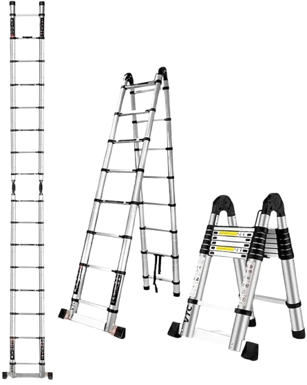 Multifunction Telescopic Ladder with Connect Hinge